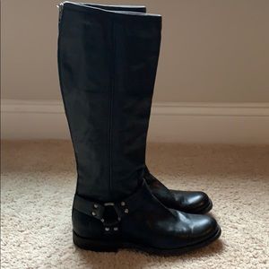 Frye tall harness boots-EUC